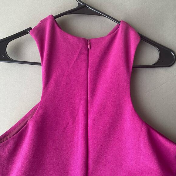 Lulu’s sz L fuchsia halter sheath mini dress - Picture 6 of 8